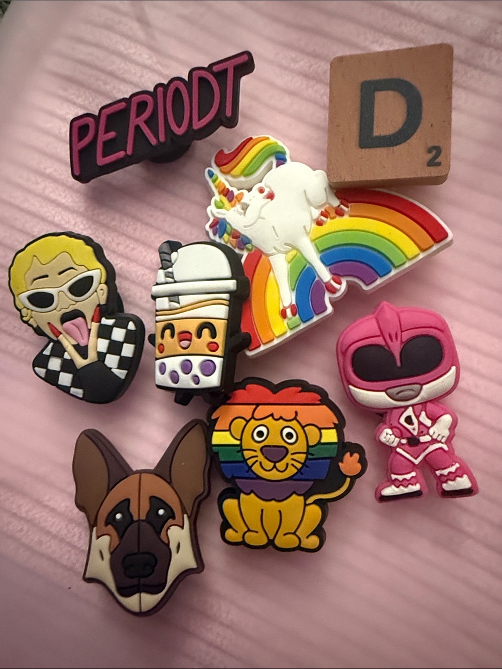 Mixed Cartoon Charm Shoe Jibbitz Set - set of 8 new without tags